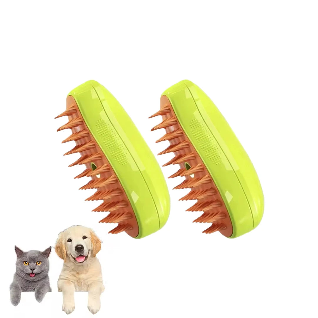 3-in-1 Self-cleaning Cat Steam Brush Dog Massage Comb Electric Spray Cat Hair Brushes for Massage Rechargeable Pet Grooming Comb