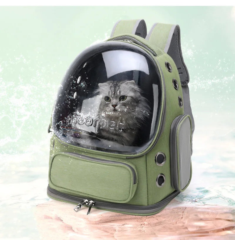 Transparent Pet Cat Carrier Bag Outdoor Travel Backpack for Cats Small Dogs Breathable Cat Carrying Bag Pet Supplies